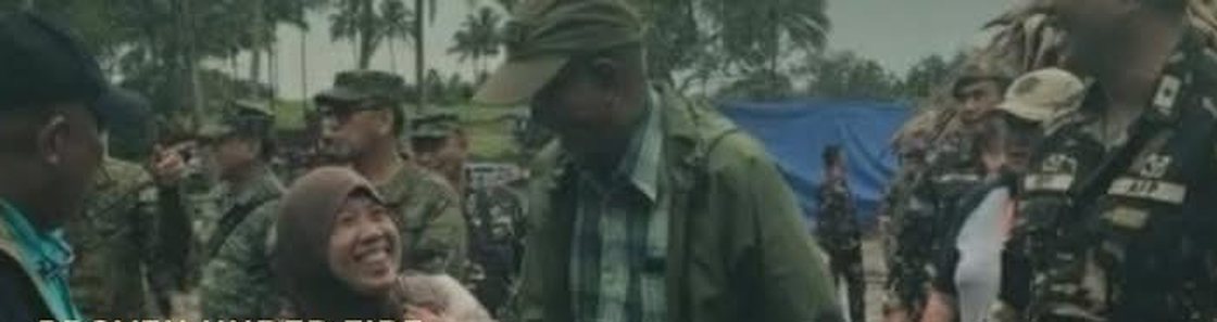 MP Dipatuan-Ducol with soldiers during the Marawi recovery