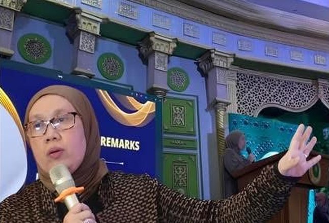 MP Dipatuan-Ducol delivering remarks at an event